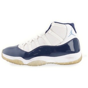 ナイキ AIR JORDAN 11 RETRO エアジョーダン11 レトロ ウィンライク82 ハイカットスニーカー ホワイト/ブルー 378037-123 US11/29cm