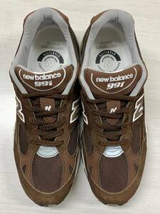 【新品未使用】 NEW BALANCE 991 BGW ブラウン US8 26cm 希少サイズ 箱・付属品なし 990 992 993 997 998 1500