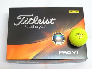 新品★タイトリスト★プロ PRO V1 ボール★2023★ローナンバー【1・2・3・4】★イエロー★日本正規品★1箱★12球★送料無料