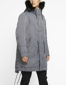 ナイキ メンズ ダウンフィル フーデッドパーカー Mサイズ 定価38500円 グレー DOWN FILL HOODED PARKA ダウンコート ダウンジャケット