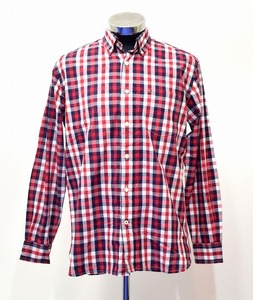 Tommy Hilfiger（トミー ヒルフィガー）ボタンダウン チェック 長袖シャツ B.D CHECK L/S SHIRT RED S