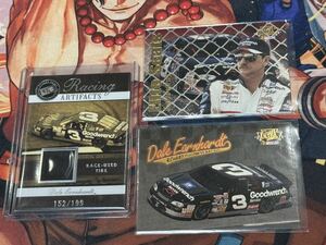 1997 Fleer / 2007 PressPass Racing DALE EARNHARDT レリック インサート カード 2枚セット NASCAR ナスカー Race-Used Tire