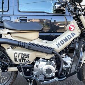 ハンターカブ CT125 ステッカー Aタイプ デカール4枚セット ミリタリー系 ステンシル カッティングシート カスタム