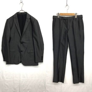 JZ0131★BURBERRY BLACK LABEL : 2Bセットアップスーツ★L/79★グレー系ストライプ柄 ジャケット/スラックスパンツ ブラックレーベル