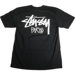 STUSSY ステューシー 24AW STOCK PARIS TEE BLACK パリ限定Tシャツ 黒 Size 【L】 【新古品・未使用品】 20807652