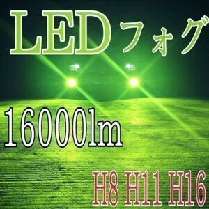 緑 色 16000lm アップル グリーン レモン ライム ルークス H21.12～H26.1 ML21S フォグランプ用 H8 LED　バルブ 12V 24V