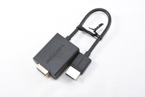 ★INSIGNIA インシグニア HDMI to VGA Adapter NS-PG95503-C ブラック USED