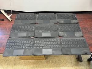 S1905) ジャンク Microsoft Surface Pro マイクロソフト 純正キーボード Model:1725 タイプカバー 日本語キーボード 9個セット（葵1）