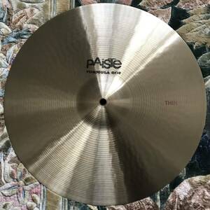 ♪ 稀少 美品 PAISTE ★ バイステ FORMULA 602 フォーミュラ602 THIN シン 16” 16インチ★ 1979 70年代 vintage ヴィンテージ レア ♪