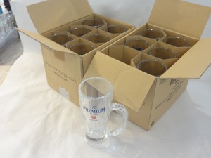 TTOWN★ 未使用アウトレット 12個セット サントリー プレミアム・モルツ ジョッキグラス 380ml　G-19