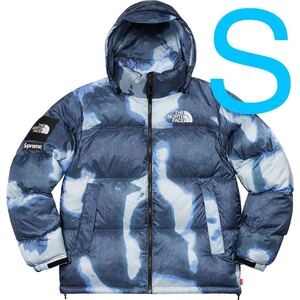 Supreme The North Face Bleached Denim Print Nuptse Jacket シュプリーム ノースフェイス ブリーチデニム プリント ヌプシ ジャケット S