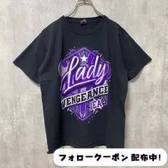 古着 used　GILDAN　半袖プリントTシャツ　バックプリント　黒　紫