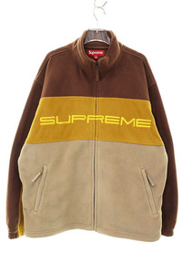 シュプリーム SUPREME 23AW POLARTEC ZIP JACKET L ポーラテック ジップ フリース ジャケット ブラウン 【ブランド古着ベクトル】☆AA★241