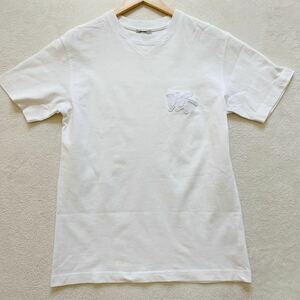 【極美品・名作コラボ】 DIOR HOMME ディオールオム × ショーン ステューシー コラボ Tシャツ 半袖 ロゴ刺繍 ホワイト メンズ トップス S