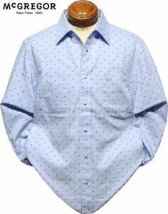 【ブルー Lサイズ】 マックレガー 長袖シャツ メンズ 111172103 カジュアルシャツ オックスプリント