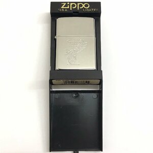 未使用 zippo ジッポ オイルライター Guam.U.S.A. K XV刻印 1999年 レギュラータイプ シルバーカラー シール付き 質屋出品