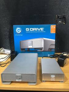 G-Technology G-DRIVE 2TB ・ G-RAID mini 2TB USB3.0対応 高性能 外付けハードドライブ 2個セット