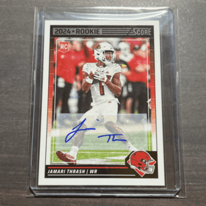 Jamari Thrash RC Auto 2024 Panini Score Football NFL Autograph 直筆サイン