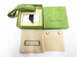 GUCCI グッチ ハートピアス シルバー SILVER925 スターリングシルバー 箱つき 中古品 ★140467