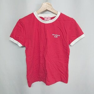 ◇ straberry milk ストロベリーミルク 半袖 Tシャツ サイズ表記なし レッド系 レディース E