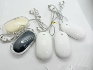 ◆08391) 【Apple純正5個セット】 Mighty Mouse USBマウス A1152/M 5769 動作品