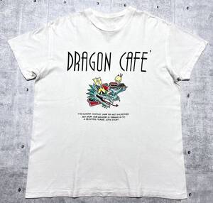 80s 当時物 美品 クリームソーダ ドラゴンカフェ 半袖 Tシャツ　　80s 90s オールド ヴィンテージ CREAM SODA DRAGON CAFE 柳8084