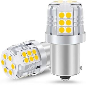 LEDランプ30連3030SMD LEDライト 汎用 LEDバルブ G18 P21W BA15S シングル球 変換 ホワイト_ホワ