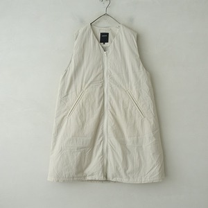 【2023AW/定価6.9万】パドカレ pas de calais *タイプライター天日干しワッシャーダウンベスト*34中綿(jk1-2412-343)【71A52】