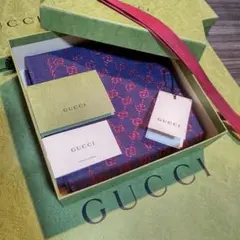 ❤新品箱袋付き❤GUCCI マフラー ストール ショールスカーフ❤ピンクラメ❤