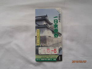 ◎ 京都市交通局 冊子【 京都観光 一日乗車券 】京都市交通局 京都バス株式会社 Ｈ８.５.５ 発行 