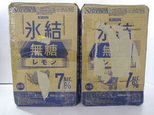 A■未使用■キリン 氷結　無糖レモン　ALC.7% 350ml/500mlx計48缶■