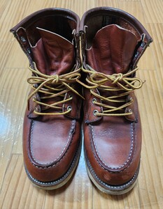 即決 早い者勝ち 断捨離【レッドウィング/RED WING】四角犬タグ 品番8875？ サイズ7 1/2 E 25.5cm 茶色 ブラアイリッシュセッター アメカ