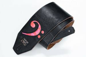 【new】LK Straps / 4" Black F Clef Strap Pink【横浜店】