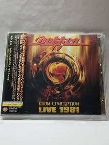 DOKKEN／FROM CONCEPTION LIVE 1981／ドッケン／フロム・コンセプション～ライヴ 1981／国内盤CD／帯・ステッカー付／廃盤