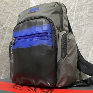 1円 極美品 TUMI トゥミ メンズ ビジネスバッグ リュック ノーマン ALPHA BRAVO バックパック デイパック バリスティックナイロン 黒 青