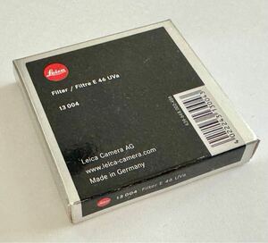 LEICA E46 UVa 13004 GERMANY☆純正UVフィルター☆ケース・元箱 極美品☆Summilux-M Elmarit-M