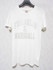 FRANKLIN&MARSHALL フランクリン&マーシャル ロゴ 半袖 Tシャツ レディース S ホワイト　 irmri yg6626