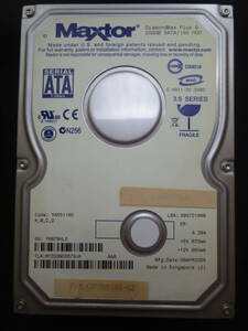 l【ジャンク】Maxtor 3.5インチHDD SATA(Serial ATA) 200GB 6Y200M0