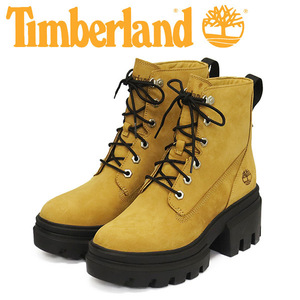 Timberland (ティンバーランド) A41QK EVERLEIGH LACEUP エヴァーリー 6インチレースアップブーツ レディース Wheat TB438 US6.5-約23.5cm