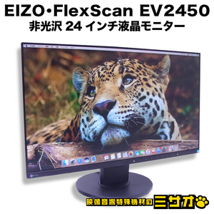 ★EIZO FlexScan EV2450・23.8インチ 液晶モニター・FullHD(1080p/1920×1080)・ノングレア(非光沢)・ピボット機能［使用時間：24005H］