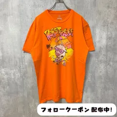 古着 used　STRANGER THINGS　ストレンジャーシングス　ROAST BEEF　半袖プリントTシャツ　オレンジ