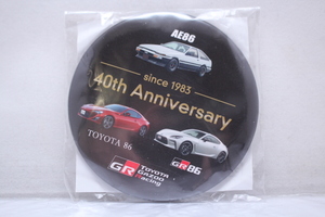 TOYOTA GR AE86 40th　Anniversary since 1983 缶バッチ 