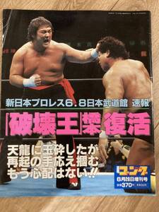 週刊ゴング　新日本プロレス 1999.6.8日本武道館大会　増刊号　橋本真也復帰戦　橋本vs天龍　ベストオブザスーパーjr決勝　カシンvs金本