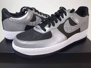 【送料無料 即決】NIKE AIR FORCE 1 Bシルバースネーク 26cm US8 新品 3Mリフレクティブ SILVER SNAKE 黒蛇 エアフォース1ヘビ柄DJ6033-001