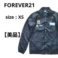 【美品】FOREVER21　フォーエバー21　シャツジャケット　ブラック　F