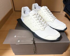 新品未使用 RICK owens リックオウエンス adidas ランナー ホワイト スニーカー レザー 26㎝