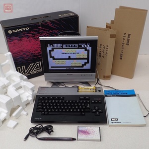 1円〜 動作品 SANYO MSX WAVY10 (MPC-10) 本体 サンヨー 箱/ライトペン/テープ付【40