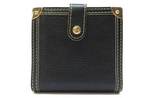 ★【S送900円】1959　LOUIS VUITTON　ルイヴィトン　M91828　スハリ　ノワール　コンパクトジップ　財布　ウォレット　黒　MI0045