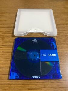 MD SONY Hi-MD 1GB 1枚 純正ケース付き 廃盤 レア ミニディスク ソニー 当時物 レトロ MDディスク mini disc HIMD minidisc hi-md ディスク