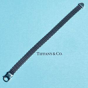 VINTAGE TIFFANY&CO. ヴィンテージ ティファニー メッシュ ブレスレット シルバー サマセット 廃盤 廃番 ビンテージ OLD オールド